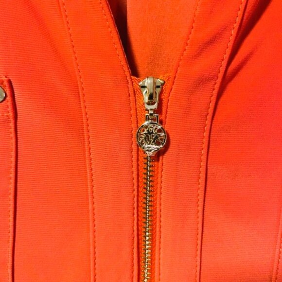 Sz XL Burnt Orange Anne Klein Short Sleeve Flowy Elegant Top Nearly New EUC - Picture 8 of 9